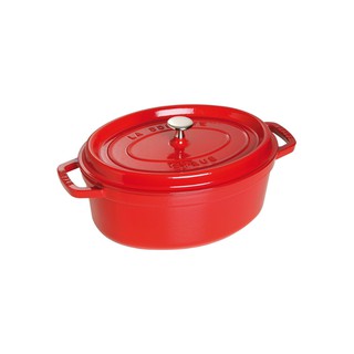 Nồi gang oval Staub Đen 27cm