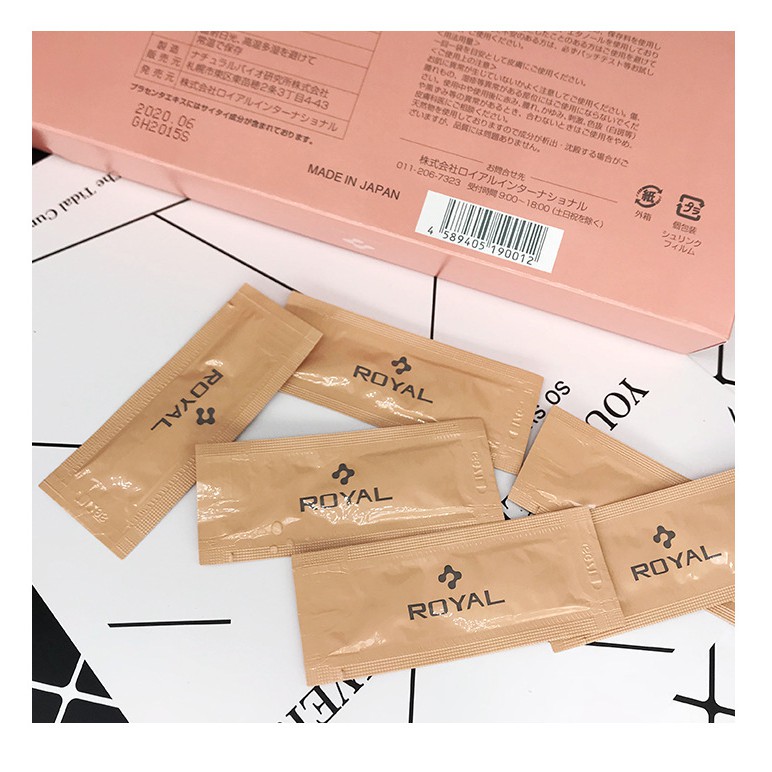 Combo 5 gói serum chiết xuất từ nhau thai cuống rốn Large Royal Placenta Aesthetic Pursuit giúp dưỡng ẩm SPU109