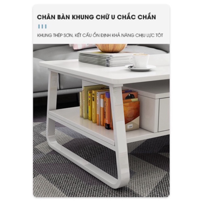 Bàn Trà Cafe Sofa Phòng Khách Văn Phòng Chung Cư Đẹp Giá Rẻ Kích thước 100*50*42cm