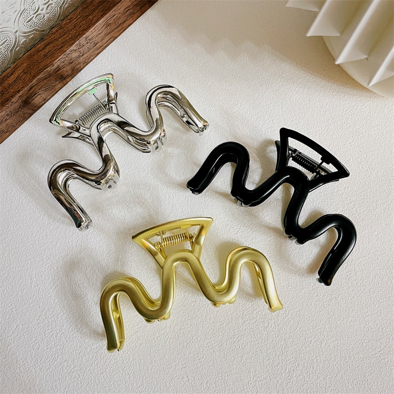 Kẹp Tóc Kim Loại Gợn Sóng Thời Trang Hàn Quốc