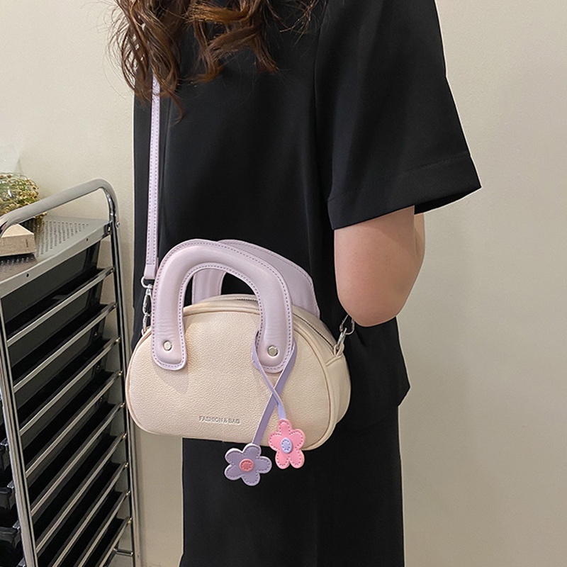 Túi Đeo Chéo Màu Sắc Tương Phản Thời Trang Cho Nữ