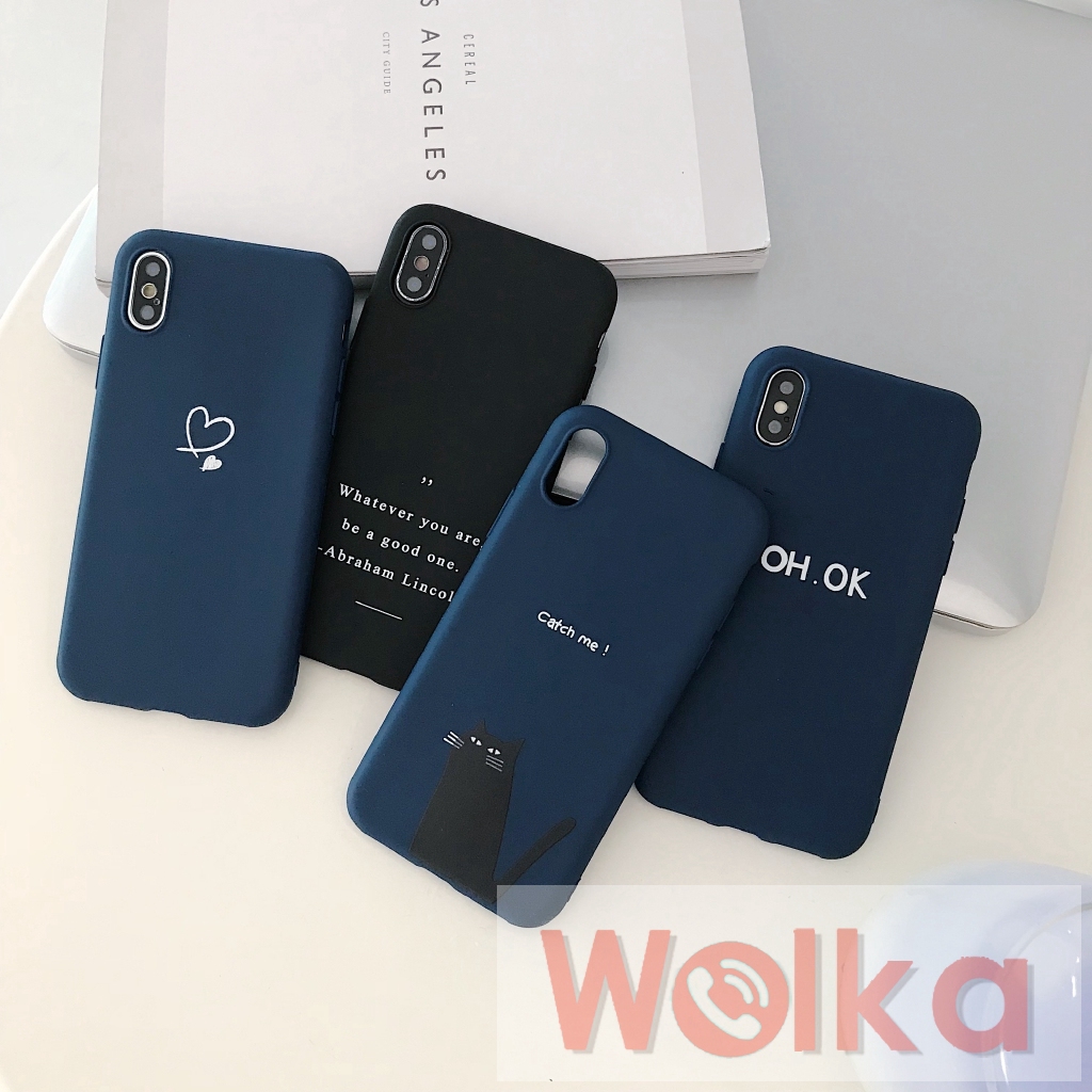 Ốp điện thoại TPU mềm nhám màu xanh navy cho Xiaomi Redmi 9 Note9 Note9S Note9Pro 4A 4X 5A 6A S2 Redmi Note 4 4X 5 5A 5pro 6 6pro 7