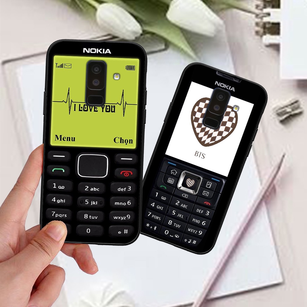 Ốp Samsung A6 2018 / A6 Plus / A6+ bộ hình điện thoại nokia huyền thoại , BTS , Vpop cute