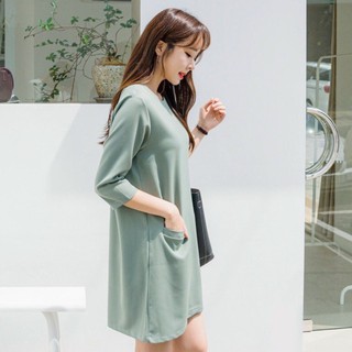 Đầm váy freesize mint 2 túi