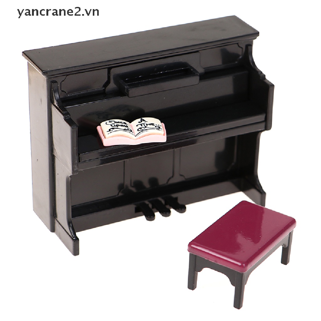 Đàn Piano Nhựa Tỉ Lệ 1 / 12 Trang Trí Nhà Búp Bê {yancrane2.vn}