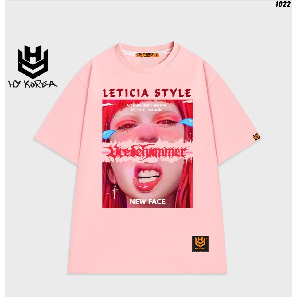 Áo phông nữ form rộng tay lỡ LETICIA STYLE 1022 HY KOREA