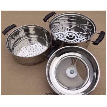 Nồi hấp 3 tầng sale