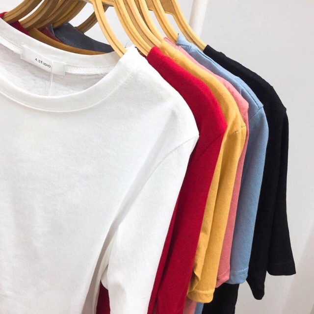 Áo phông trơn unisex - Hàng QC ảnh thật