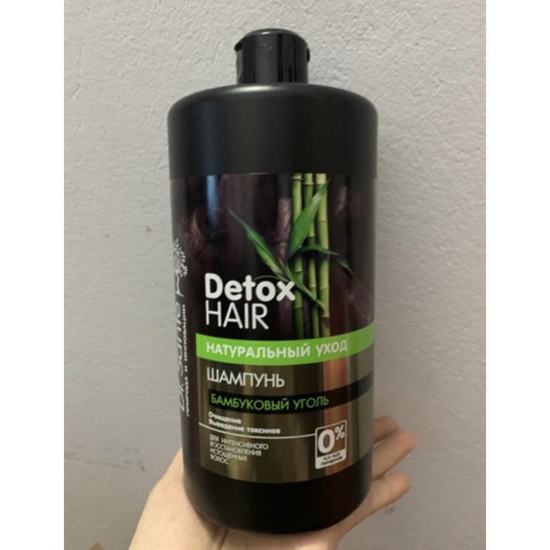 Dầu Gội Detox Tóc Và Da Đầu Chiết Xuất Than Tre Hoạt Tính Dr. Sante Detox Hair 250 ml - 1000ml