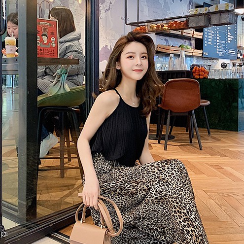 Áo chiffon nữ không tay màu trơn
