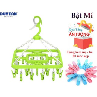 COMBO 2 MÓC NHỰA VUÔNG DUY TÂN- TẶNG KÈM BỘ 20 MÓC KẸP