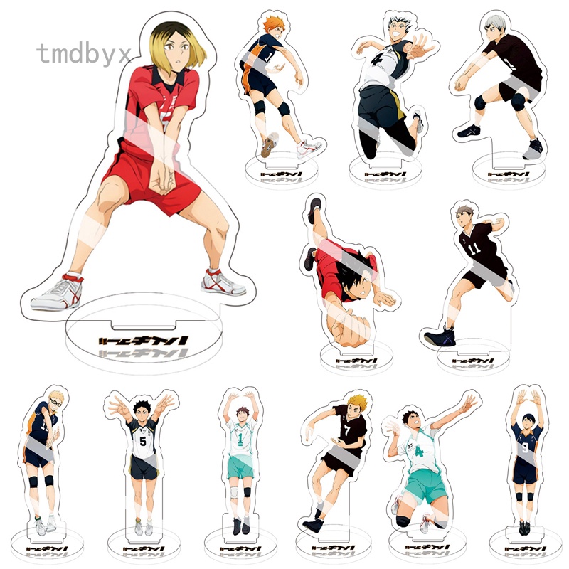 Tmdbyx Haikyu! Mô Hình Nhân Vật Haikyuu Hinata Kageyama Tsukishima Sugawara Kèm Giá Đỡ Bằng Acrylic