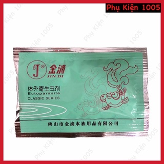 Jindi gói xanh 4gr - ngăn ngừa kí sinh trùng, rận nước, trùn mỏ neo