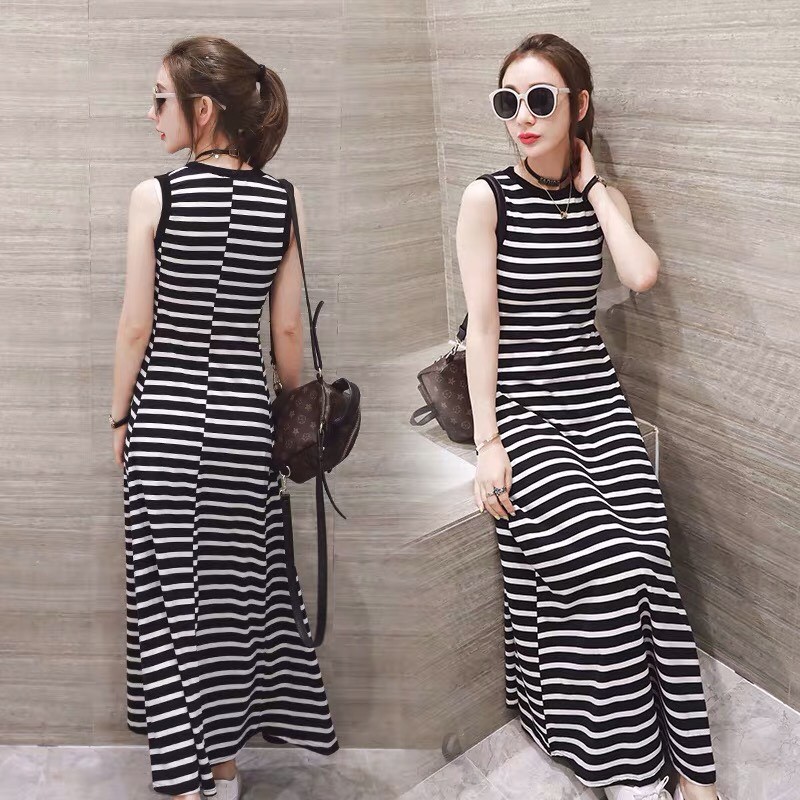 Đầm Maxi Thun Sọc Viền Bo, GIÁ SỈ RẺ NHẤT | BigBuy360 - bigbuy360.vn