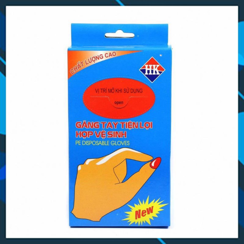 Găng tay nilon siêu dai dùng 1 lần, giá siêu rẻ, dụng cụ vệ sinh