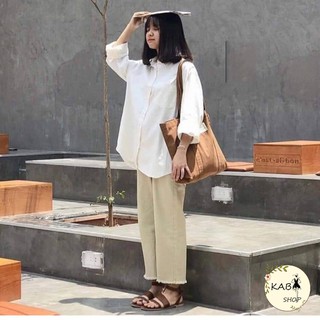 Áo Sơ Mi Trơn BASIC áo đi học Unisex thô lụa mịn mát