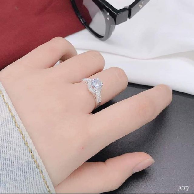 Nhẫn size vừa bạc ta