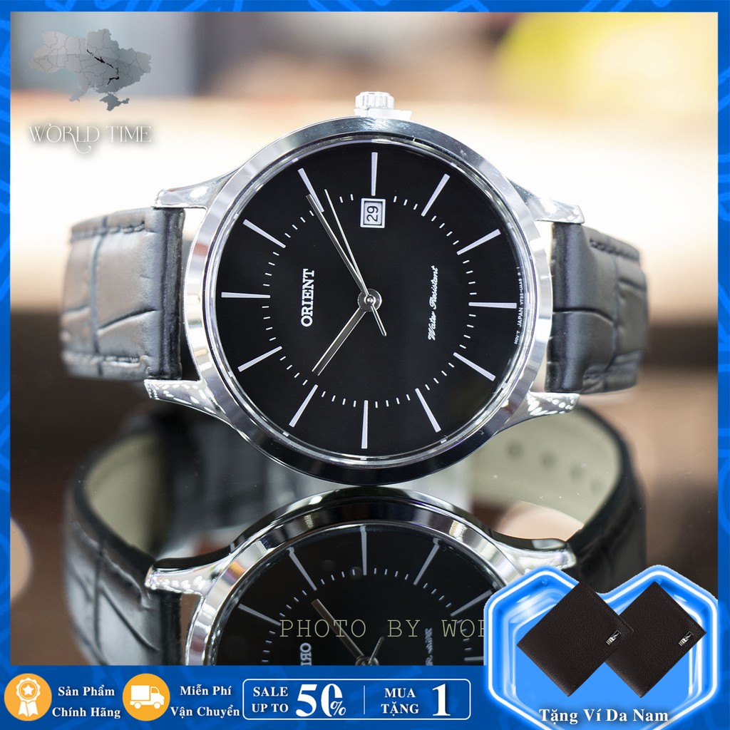Đồng hồ Nam Orient RF-QD0004B10B Chính hãng, Bảo hành 3 năm, Chống nước, Chống xước, Dây da