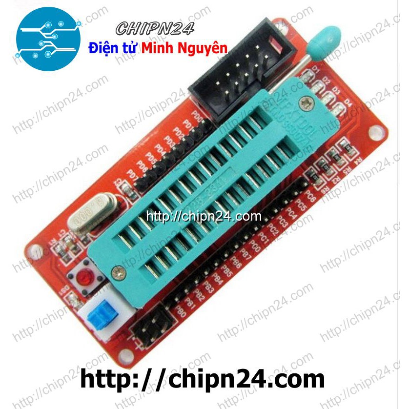 KIT ATMEGA8 Socket Mini (KIT Lập trình Vi điều khiển AVR)