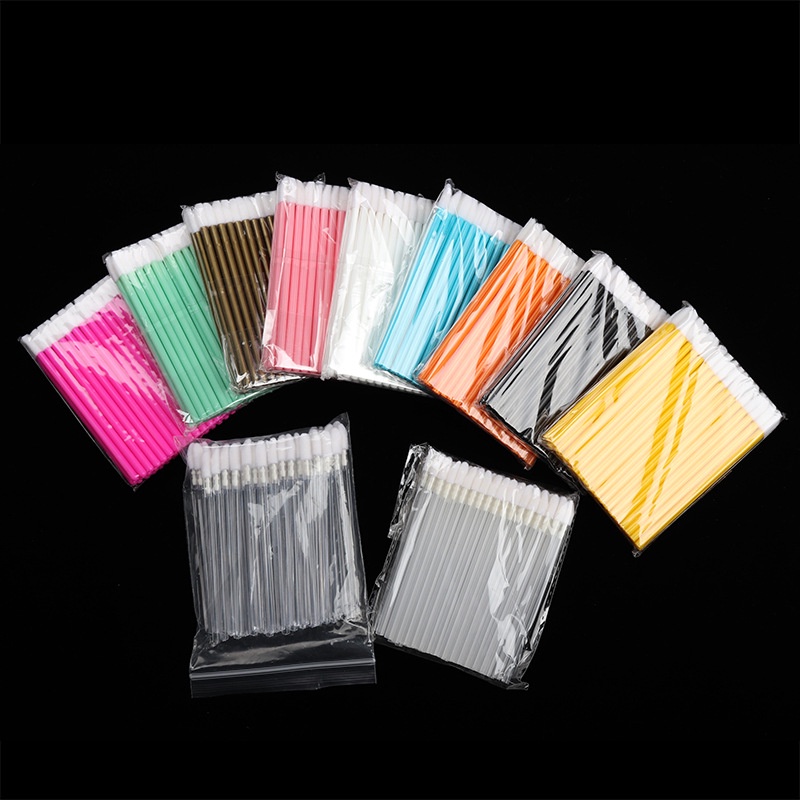 [Hàng mới về] Set 50 cọ thoa son môi/mascara/trang điểm lông mày dùng một lần