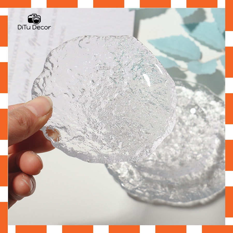 Đĩa thủy tinh chụp ảnh, tấm kính trang trí chụp hình - Ditu Decor