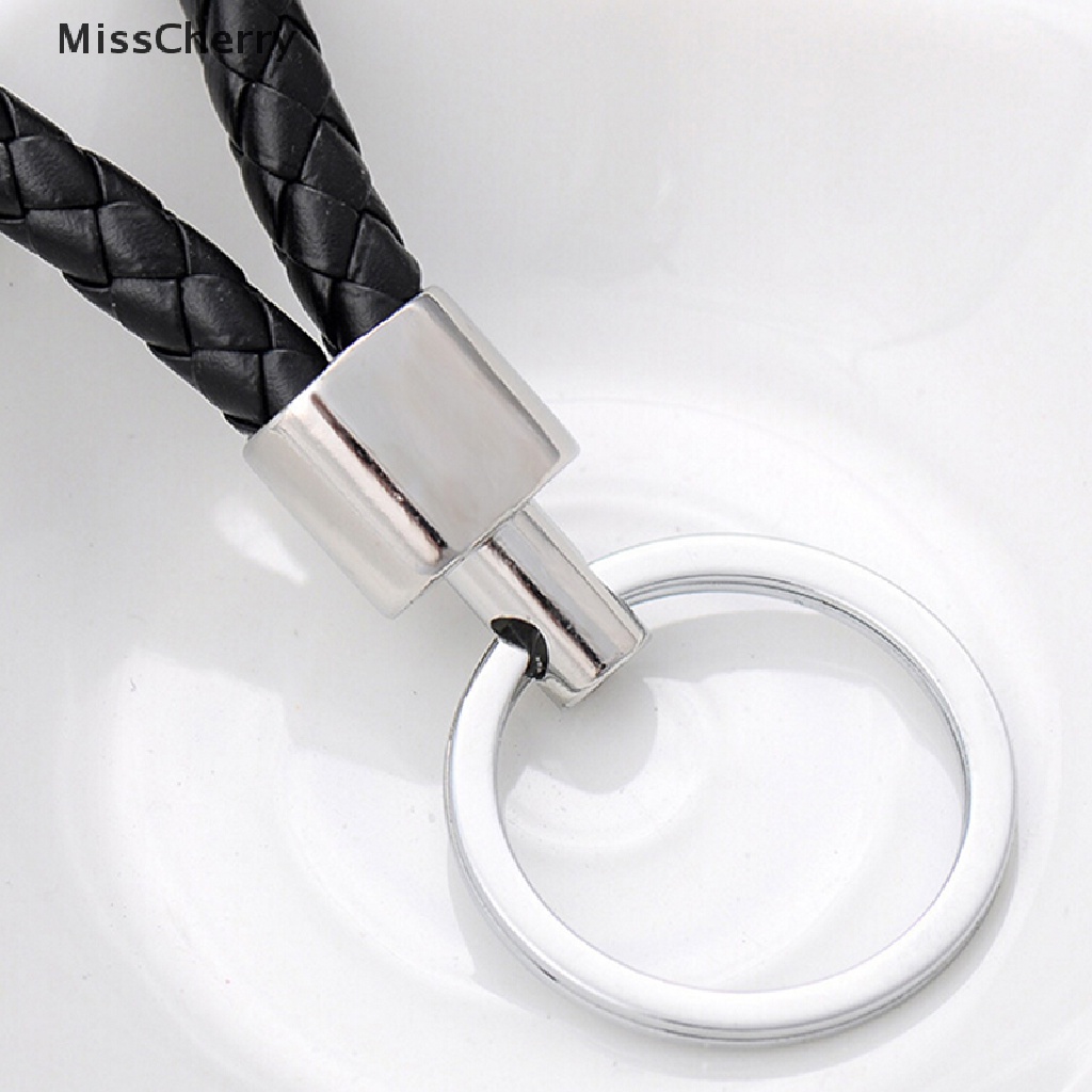 Móc chìa khóa dây da tùy chọn màu sắc thời trang