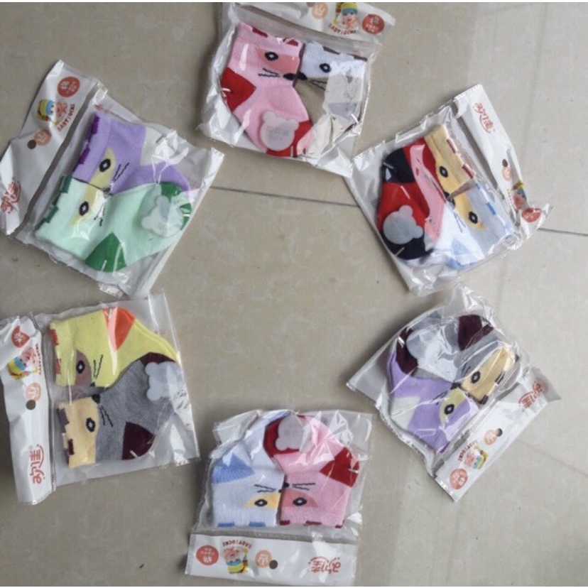 Tất len sơ sinh 0-3m ( set 5 đôi )