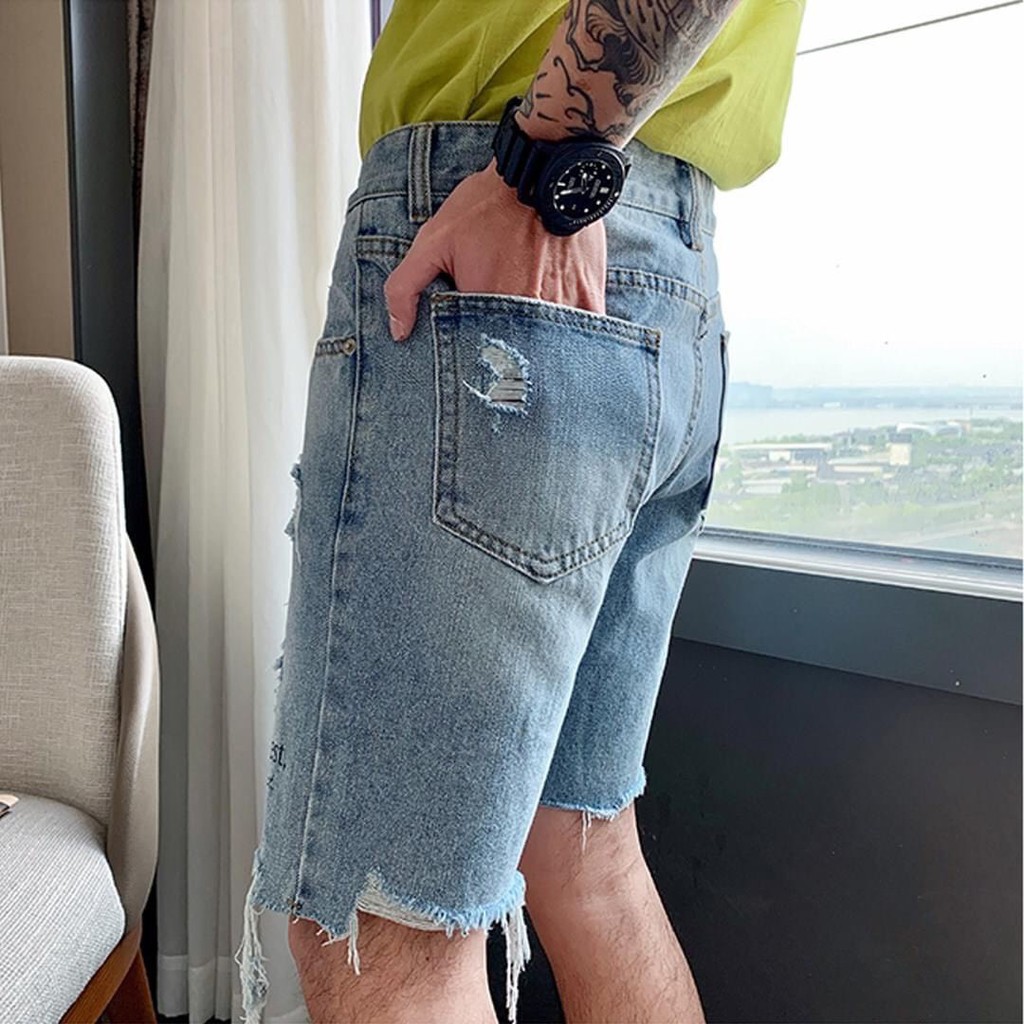 quần Short jean thêu Hope For The Best ( có hình thật)