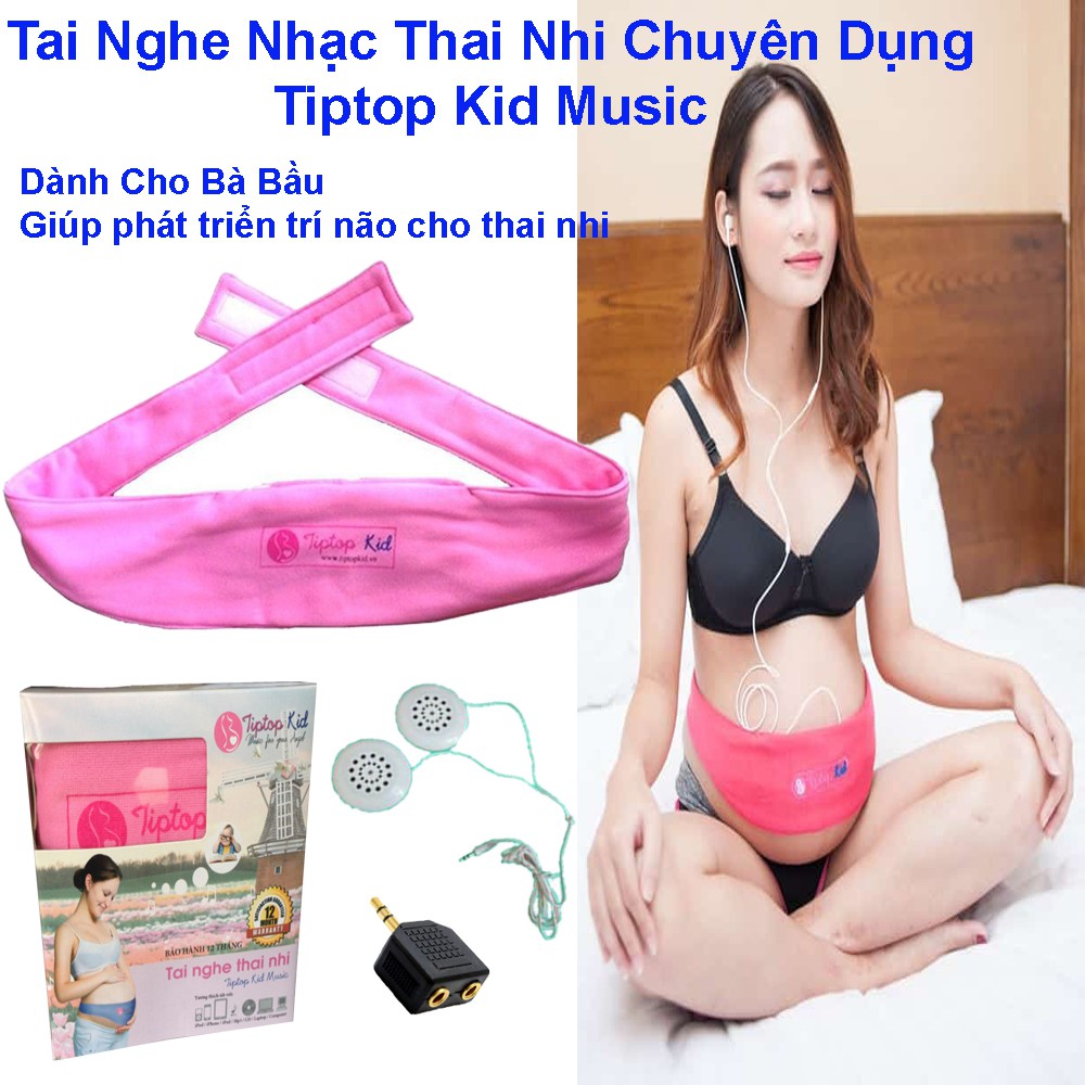 [Tặng kèm tai nghe XB450AP trị giá 150k]Tai nghe nhạc dành cho bà bầu Tiptop Kid Music