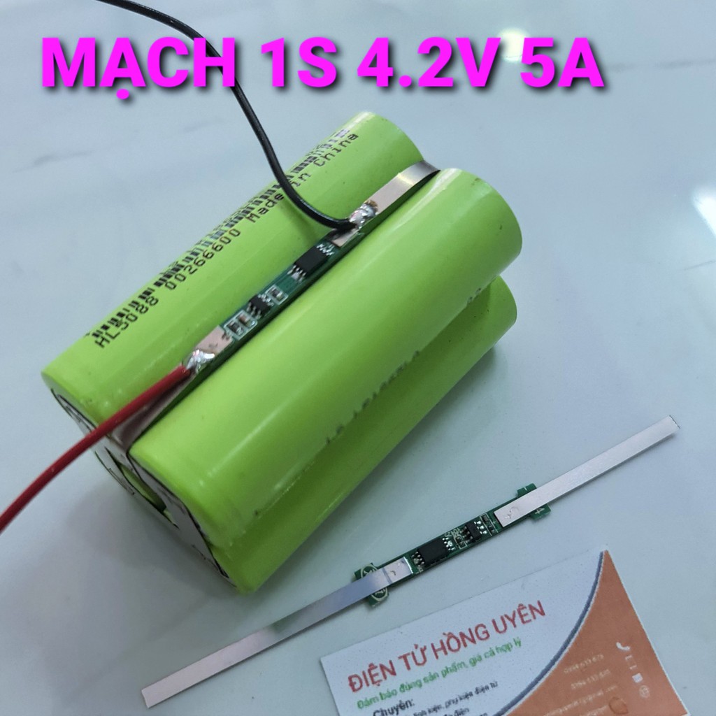 Mạch 1S 3A. Mạch bảo vệ sạc xả tự ngắt cho cell pin Lithium Li-ion 18650/26650 3.7V - 4.2V