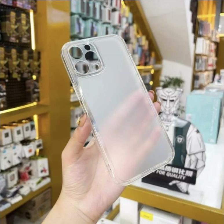 Ốp lưng kính nhám viền dẻo X&amp;M cho iPhone 13, 13 Pro, 13 Pro Max , 12, 12 Pro, 12 Pro Max, 11 Pro max, 11 bảo vệ camera