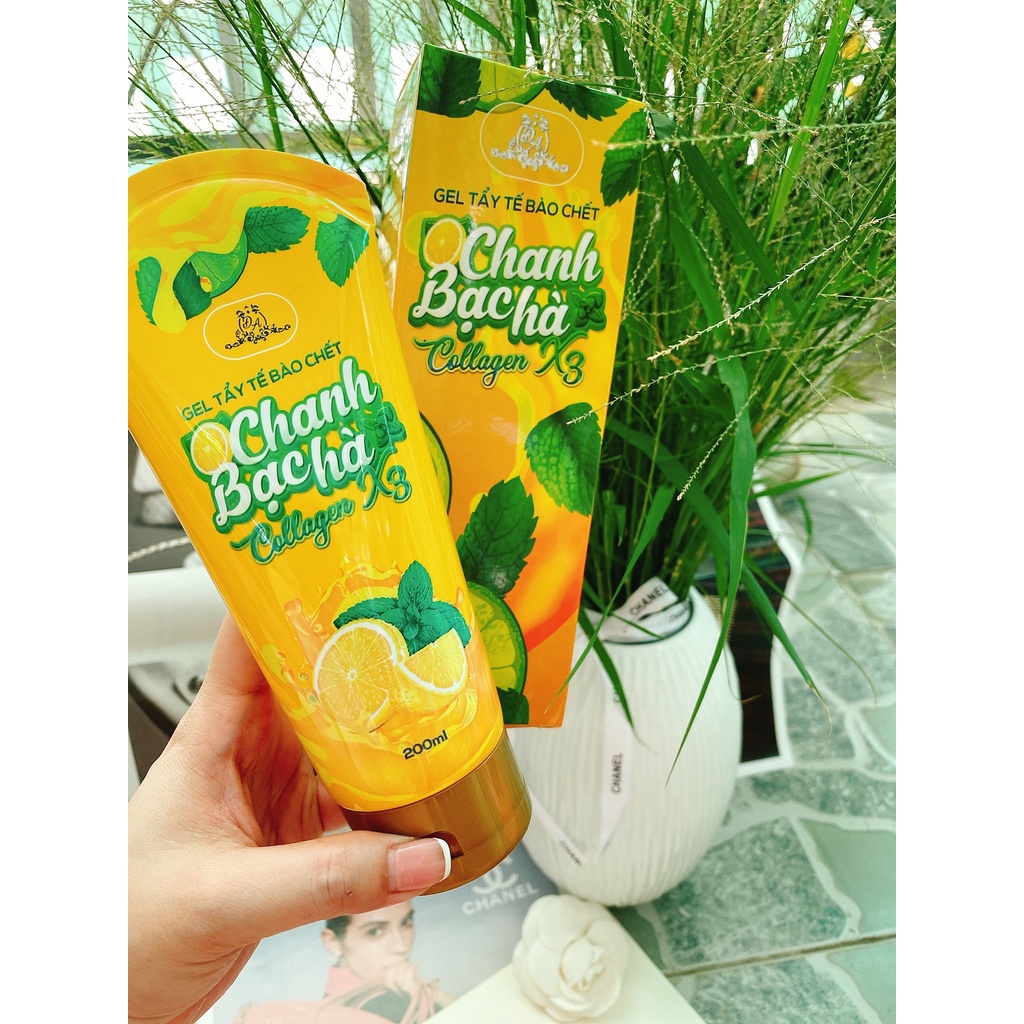 Tẩy Tế Bào Chết Chanh Bạc Hà Collagen X3 – Da Sạch Sâu Và Hấp Thụ Dưỡng Chất Tối Ưu