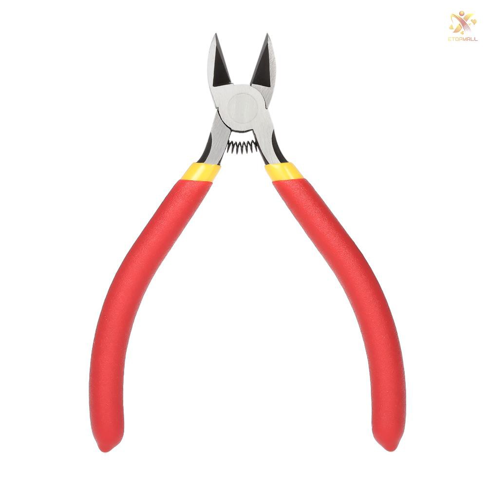 E&amp;T TU-511 5''Japanese Style Mini Diagonal Side Cutting Pliers Cable Wire Cutter Repair Pry Open Han