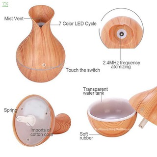 Máy khuếch tán tinh dầu vân gỗ cổ cao