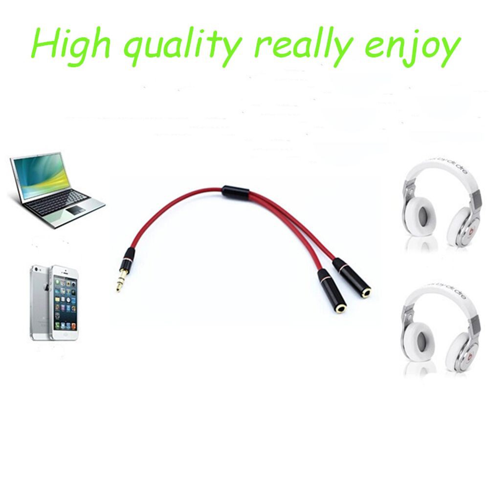 Cáp chia âm thanh tai nghe 3.5mm hình chữ Y tiện lợi