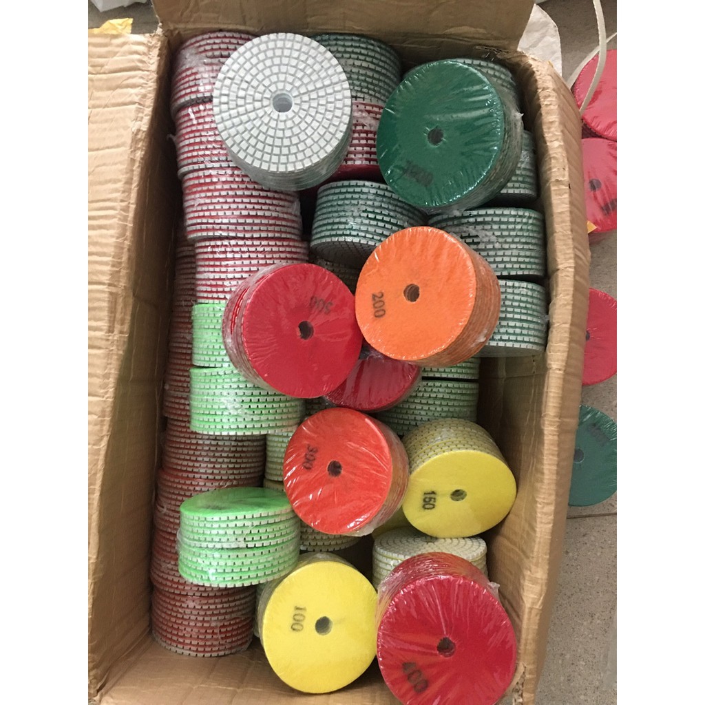 Bộ 6 đĩa mài bóng sàn, phíp mài bóng, lá số dày 3.5mm