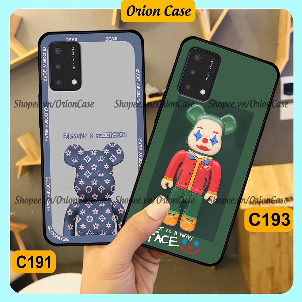 Ốp lưng Oppo A74 / A94 / A95 in hình bearbrick 3D thời trang, cá tính. ốp chống sốc, bền đẹp