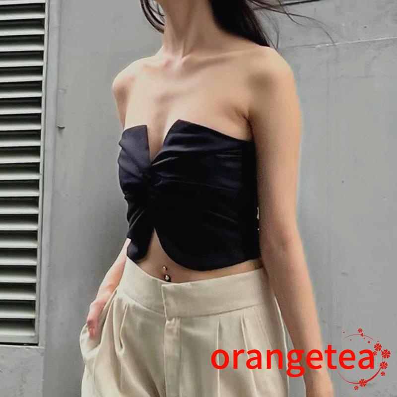 Áo Croptop Sát Nách Màu Sắc Thời Trang Mùa Hè Cho Nữ