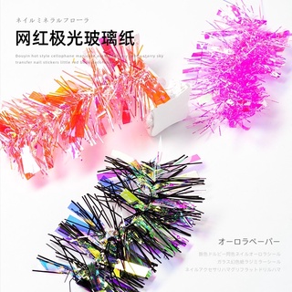 Phụ kiện giấy thuỷ tinh - giấy galaxy ẩn nail trang trí móng