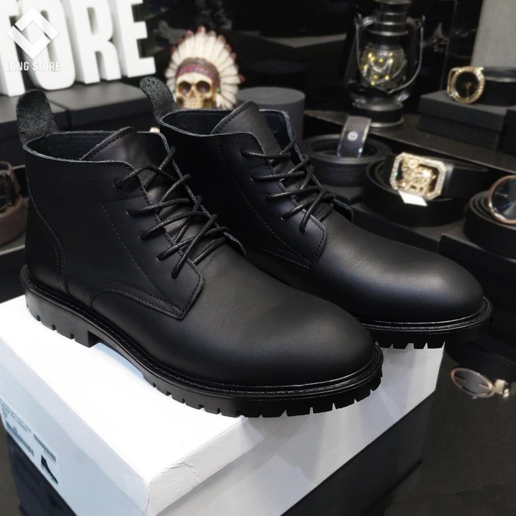 Giày Cổ Cao Nam ( Chelsea Boot ) loại Cột dây , Cao cổ Mẫu Thời Trang