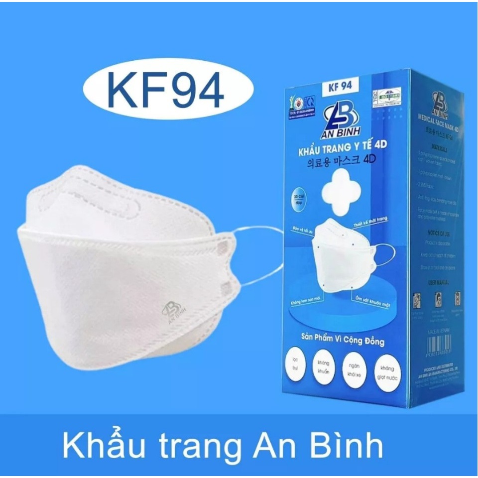 Hộp 30 cái Khẩu Trang KF94 4D An Bình