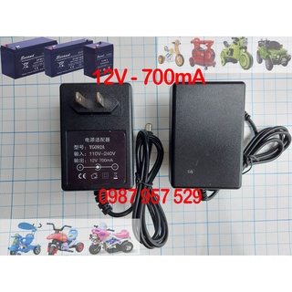 Sạc xe điện trẻ em 12V, sạc xe máy, ô tô điện, ắc quy tự ngắt, có đèn báo khi đầy