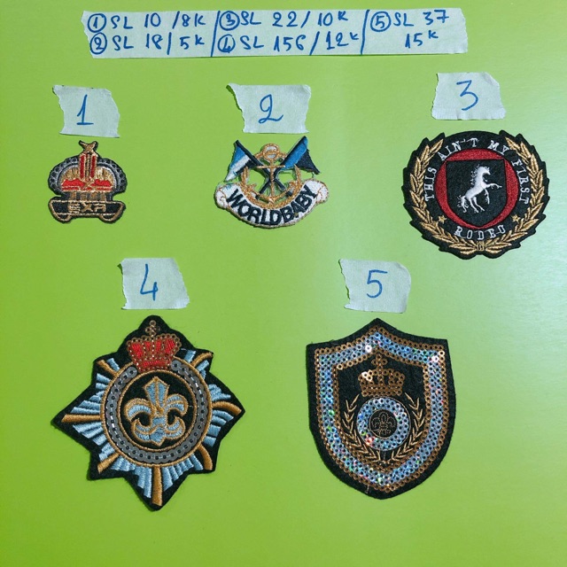 Sticker ủi,patch ủi,hình ủi logo huy hiệu nhiều size