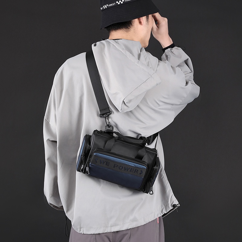 Túi Đeo Chéo Bằng Nylon Chống Nước Thời Trang Hàn Quốc Cho Nam