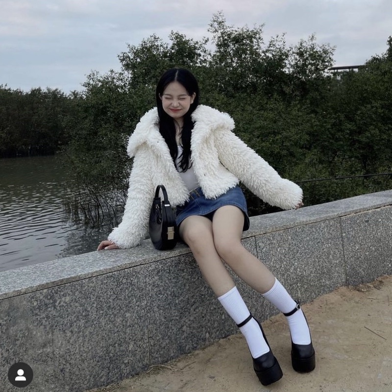 GIÀY MARY JANE ĐẾ CAO 13CM B274 QUAI MẢNHN