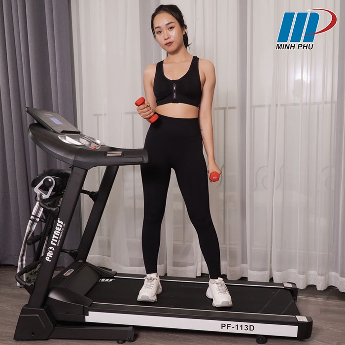 Máy chạy bộ điện Pro Fitness PF-113DA New nâng độ dốc tự động + động cơ 2.5HP