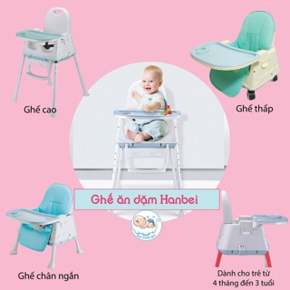GHẾ ĂN DẶM HANBEI 3 TRONG 1 CHO BÉ