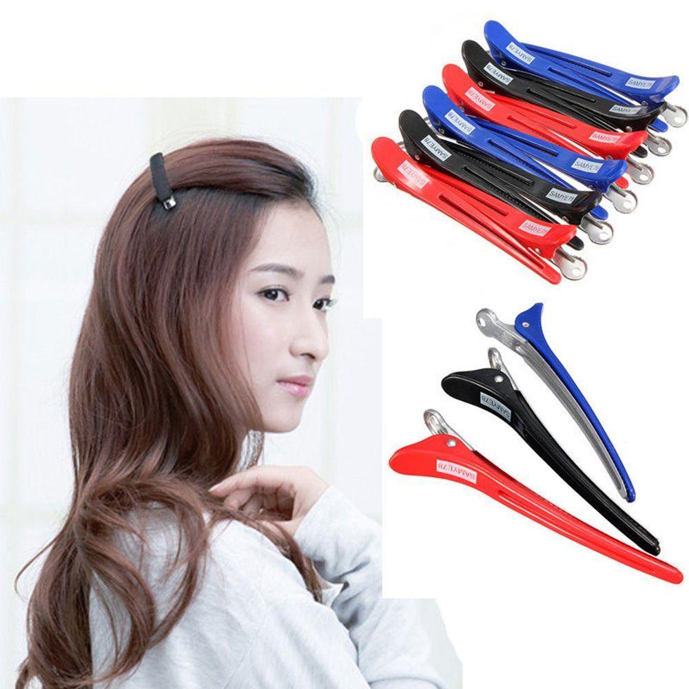 Bộ 12 Kẹp Tóc Nhựa Hợp Kim Nhôm Tạo Kiểu Tóc Thời Trang