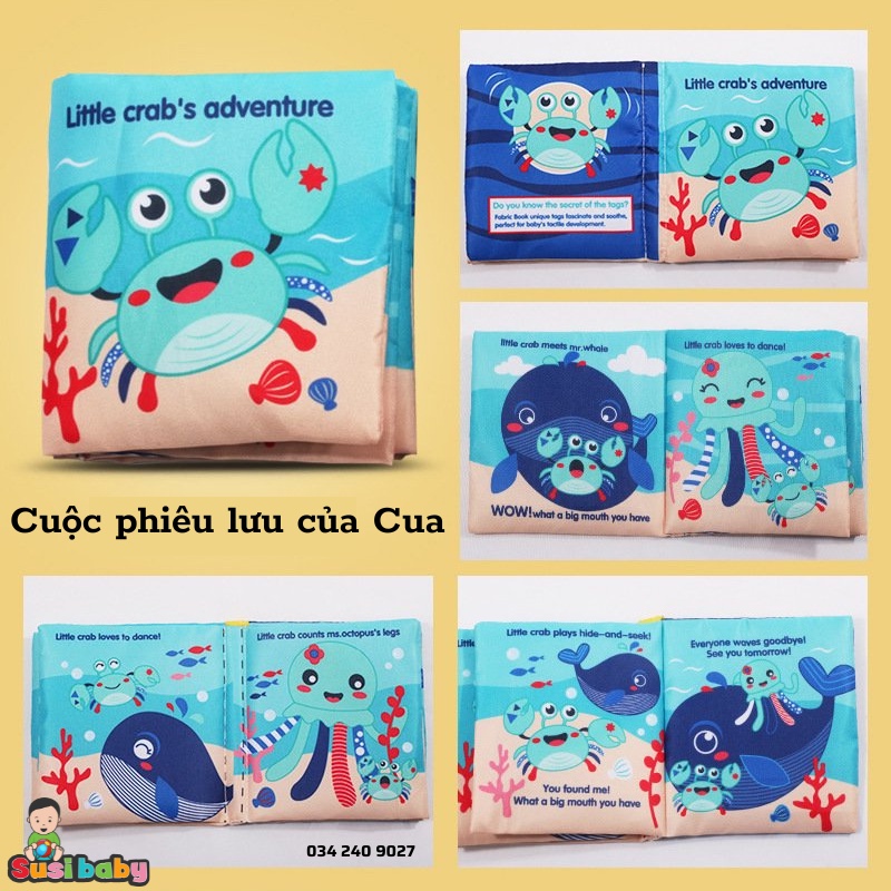 [KÈM QUÀ TẶNG] SÁCH VẢI TIẾNG ANH CHO BÉ PHÁT TRIỂN TƯ DUY THEO PHƯƠNG PHÁP GIÁO DỤC SỚM