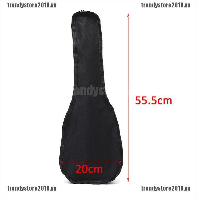 Túi Đựng Đàn Ukulele 21 Inch Đeo Vai Chất Liệu Mềm Mại Màu Đen